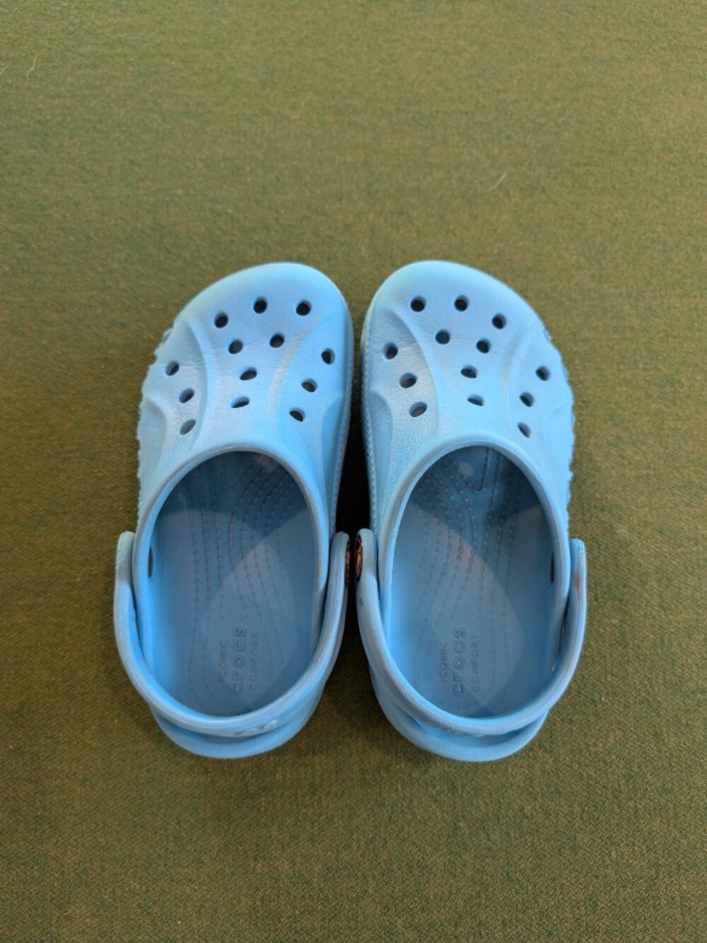 CROCS Aqua Blue/Elite Blue Kid's Size 10 💙 - Picture 4 of 9